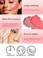 Matte Embossed Face Blush Palette