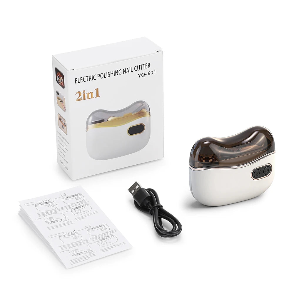 Electric Automatic Nail Clipper with LED Light
