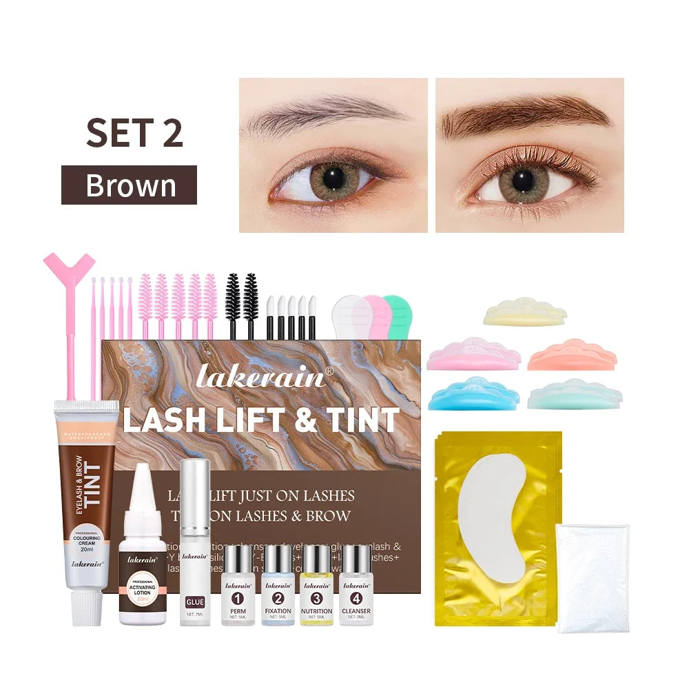Professional Eyelash Lifting and Eyebrow Tinting Kit