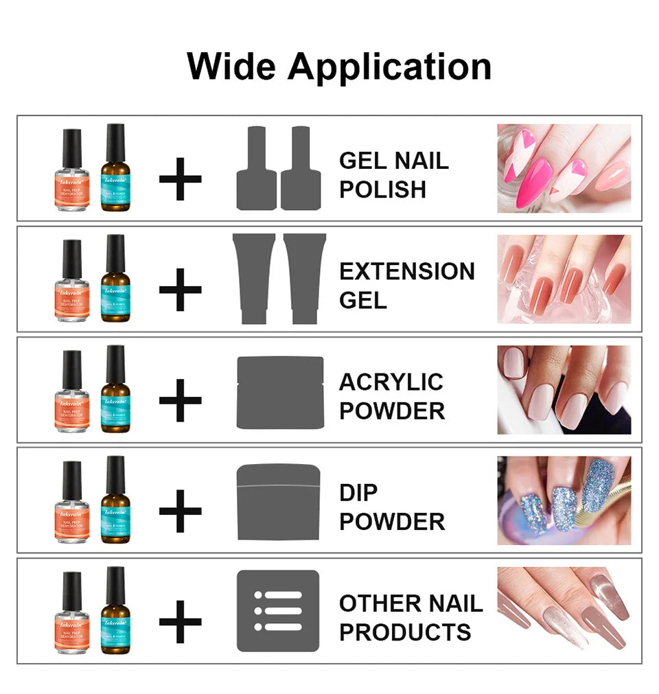 Nail Prep Dehydrator and Primer Set for Professional Manicure - 11