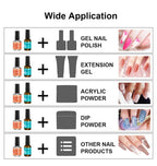 Nail Prep Dehydrator and Primer Set for Professional Manicure