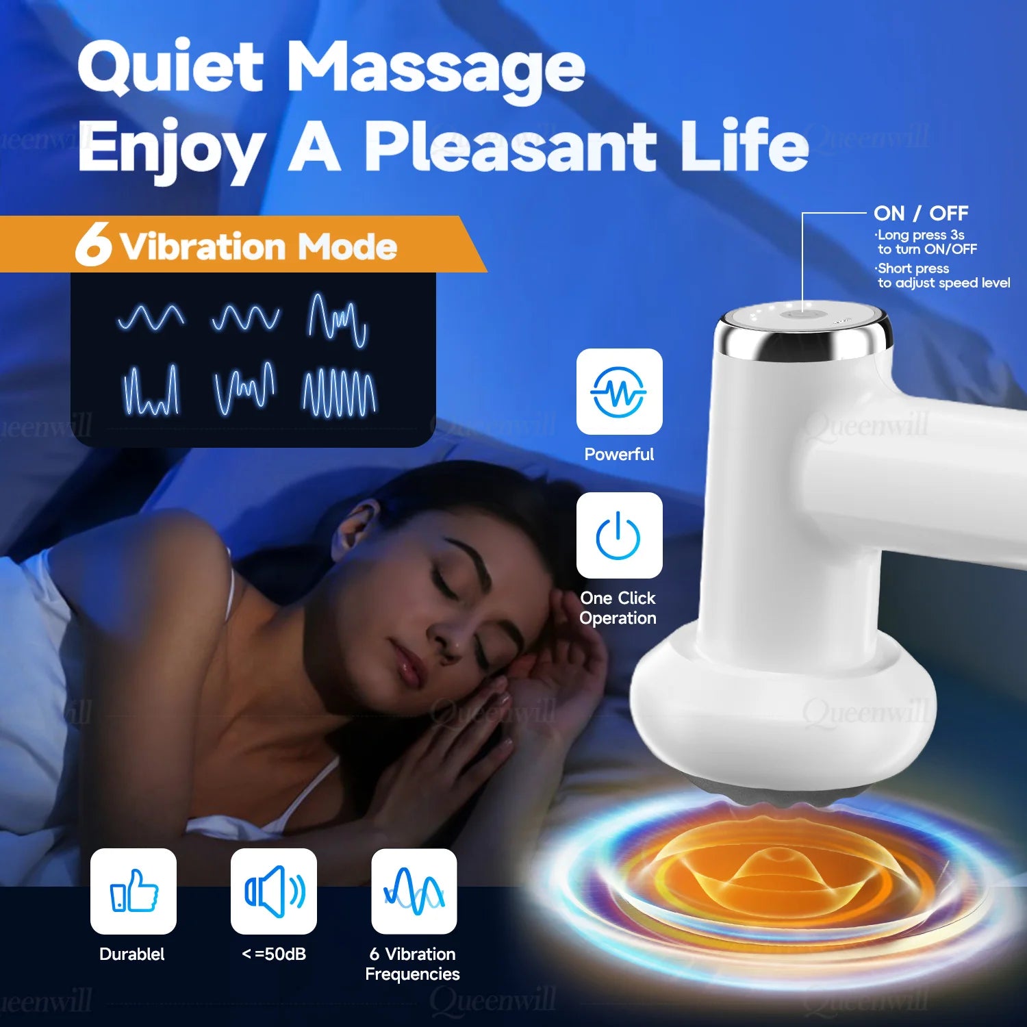 Portable Deep Tissue Body Shaping Massage Gun for Muscle Relief - 5
