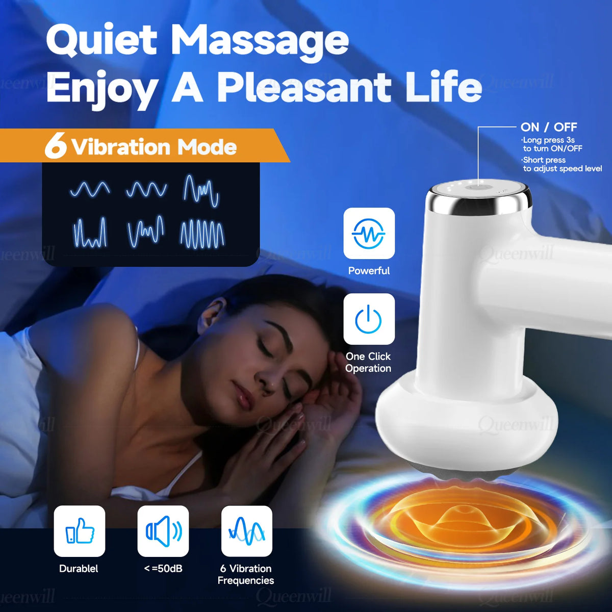 Portable Deep Tissue Body Shaping Massage Gun for Muscle Relief