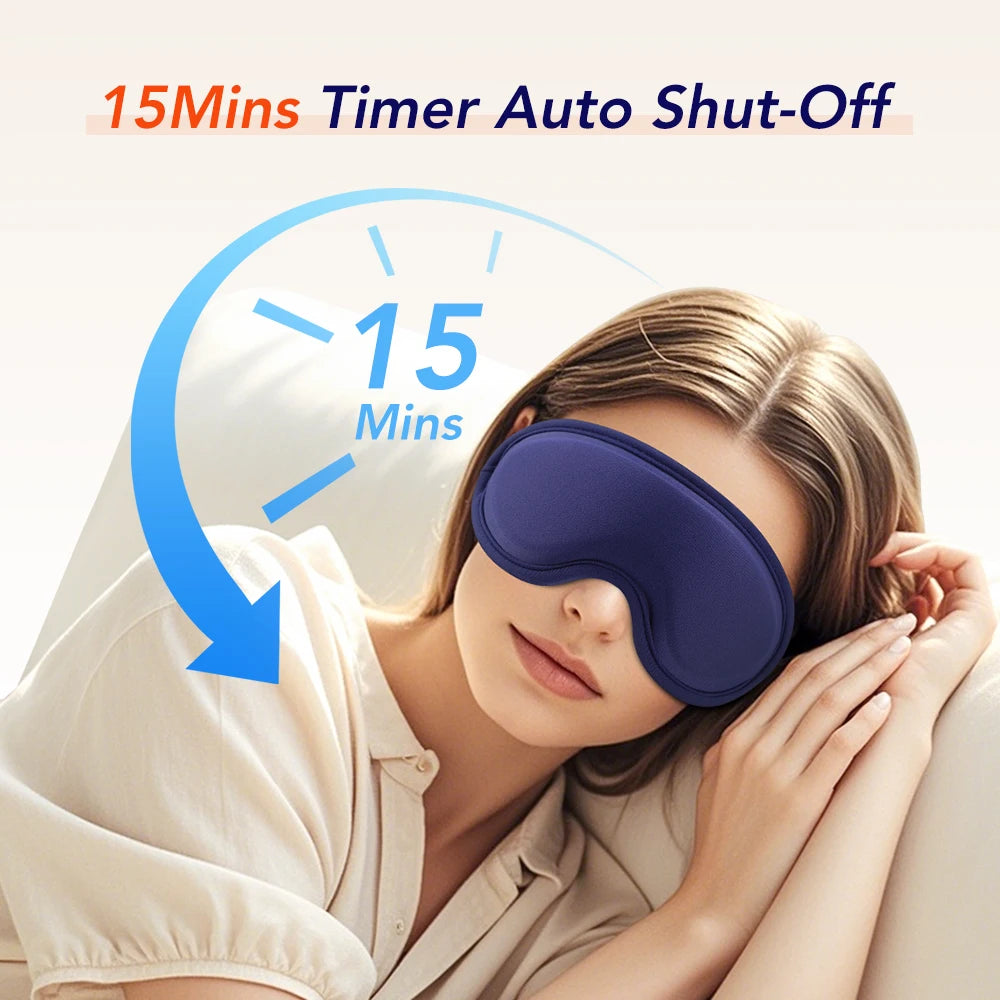 Heated 3D Massage Eye Mask for Dry Eyes and Stress Relief - 5