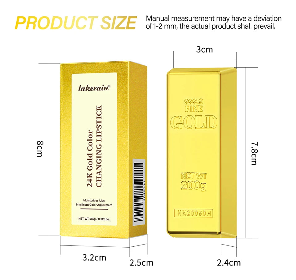 24K Gold Color-Changing Moisturizing Lip Balm - 17