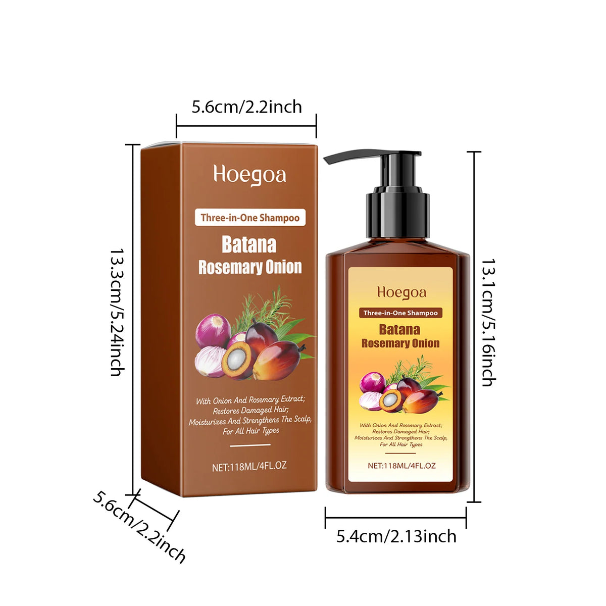 Strengthening Hair Growth Shampoo for Damaged and Frizzy Hair
