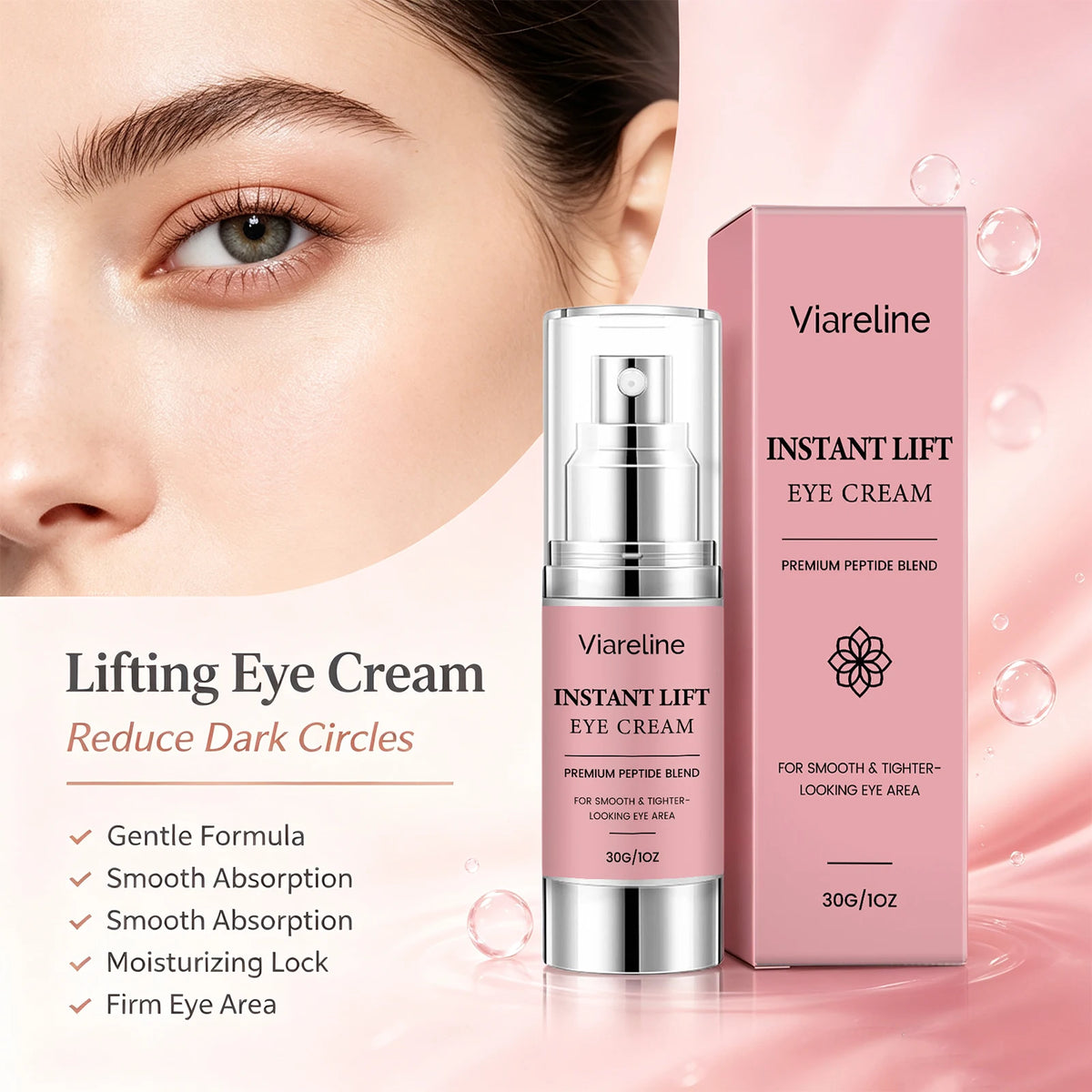 Lifting and Firming Eye Cream for Dark Circles and Fine Lines