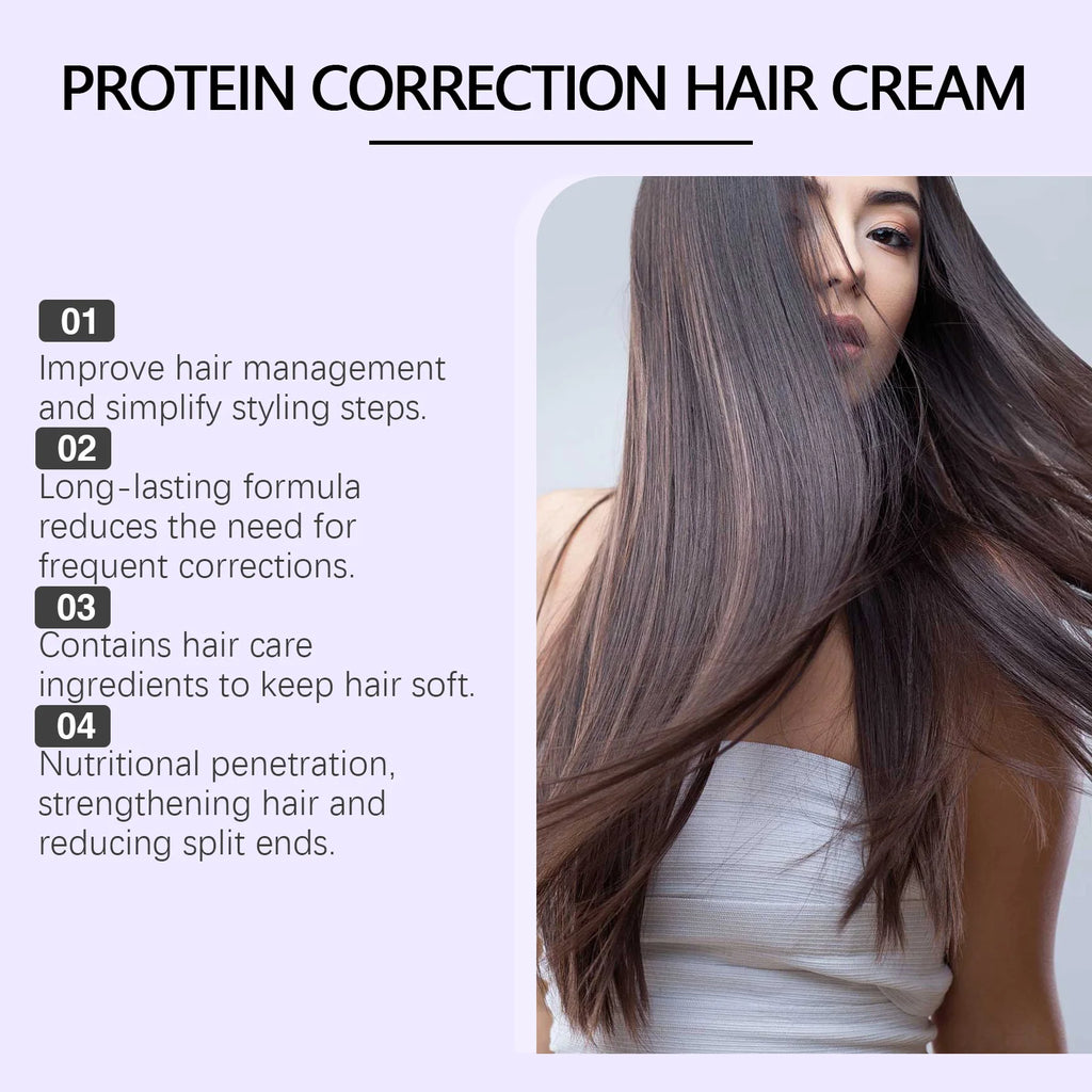 Protein Hair Straightening and Smoothing Repair Cream