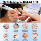 5-in-1 Cordless Electric Nail Drill Set for Home Manicures