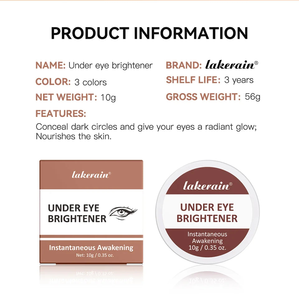 Hydrating Under Eye Brightener Concealer Cream for Dark Circles - 28