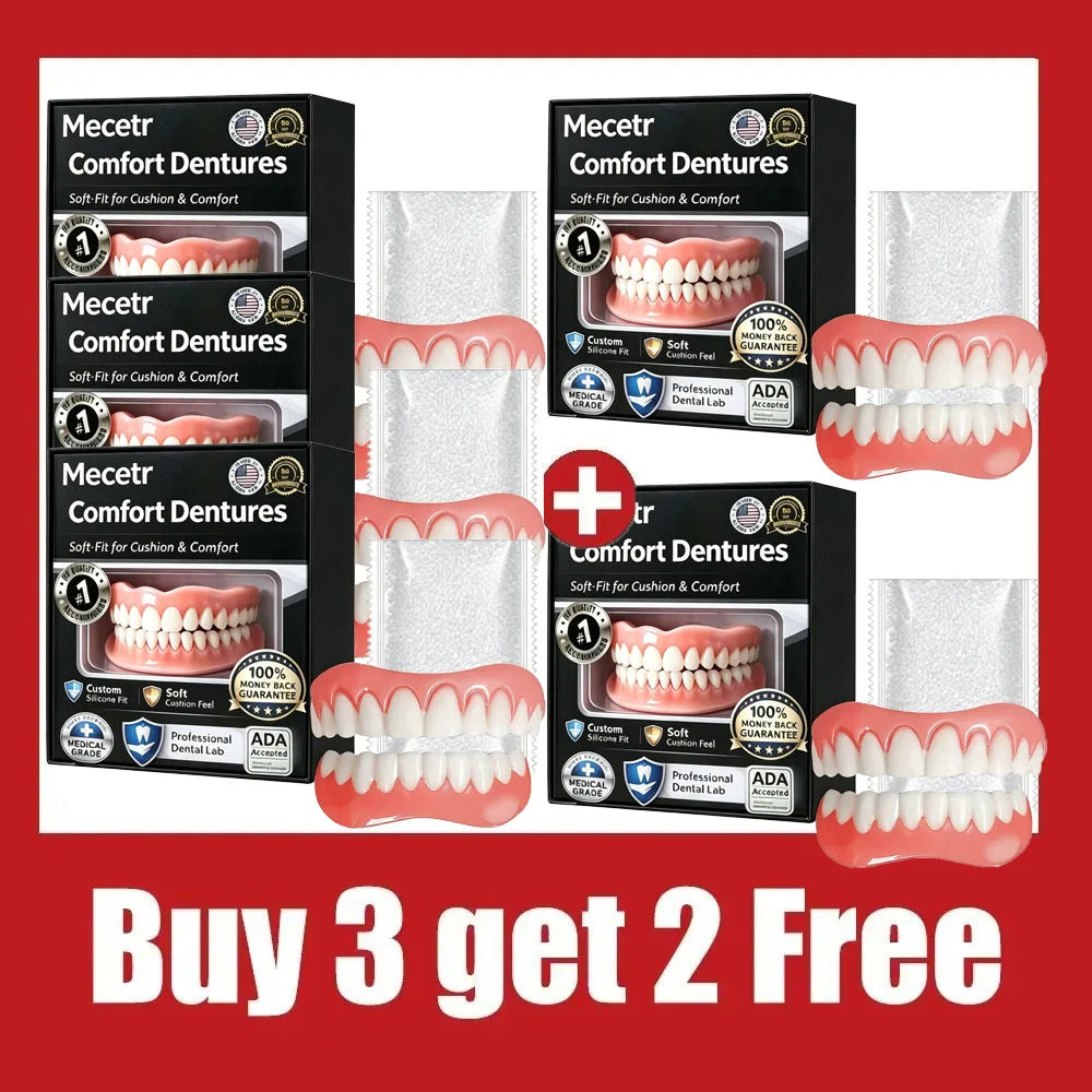 Adjustable Silicone Cosmetic Denture Set for Natural Smile - 7