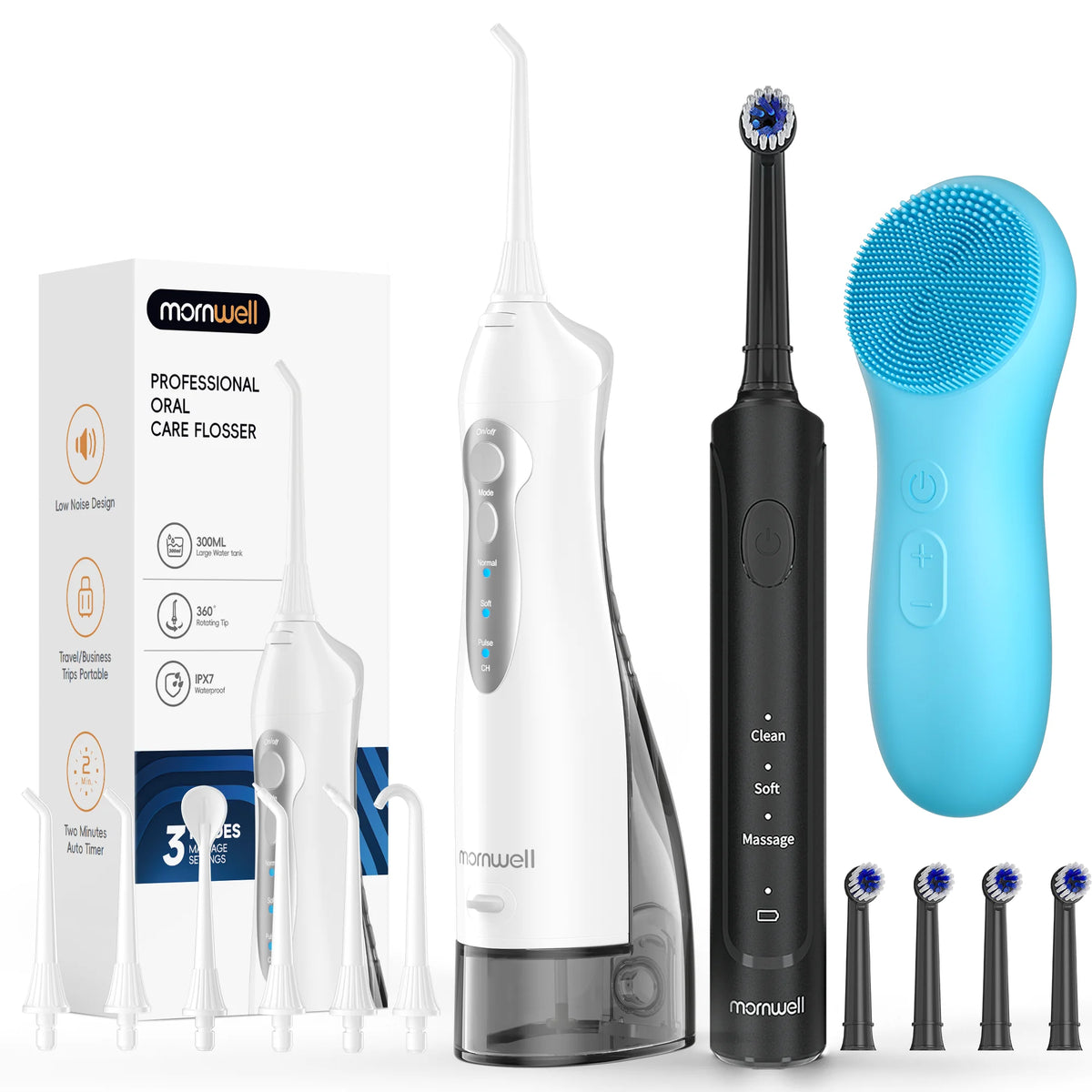 3-in-1 Professional Oral Care and Facial Cleansing Kit