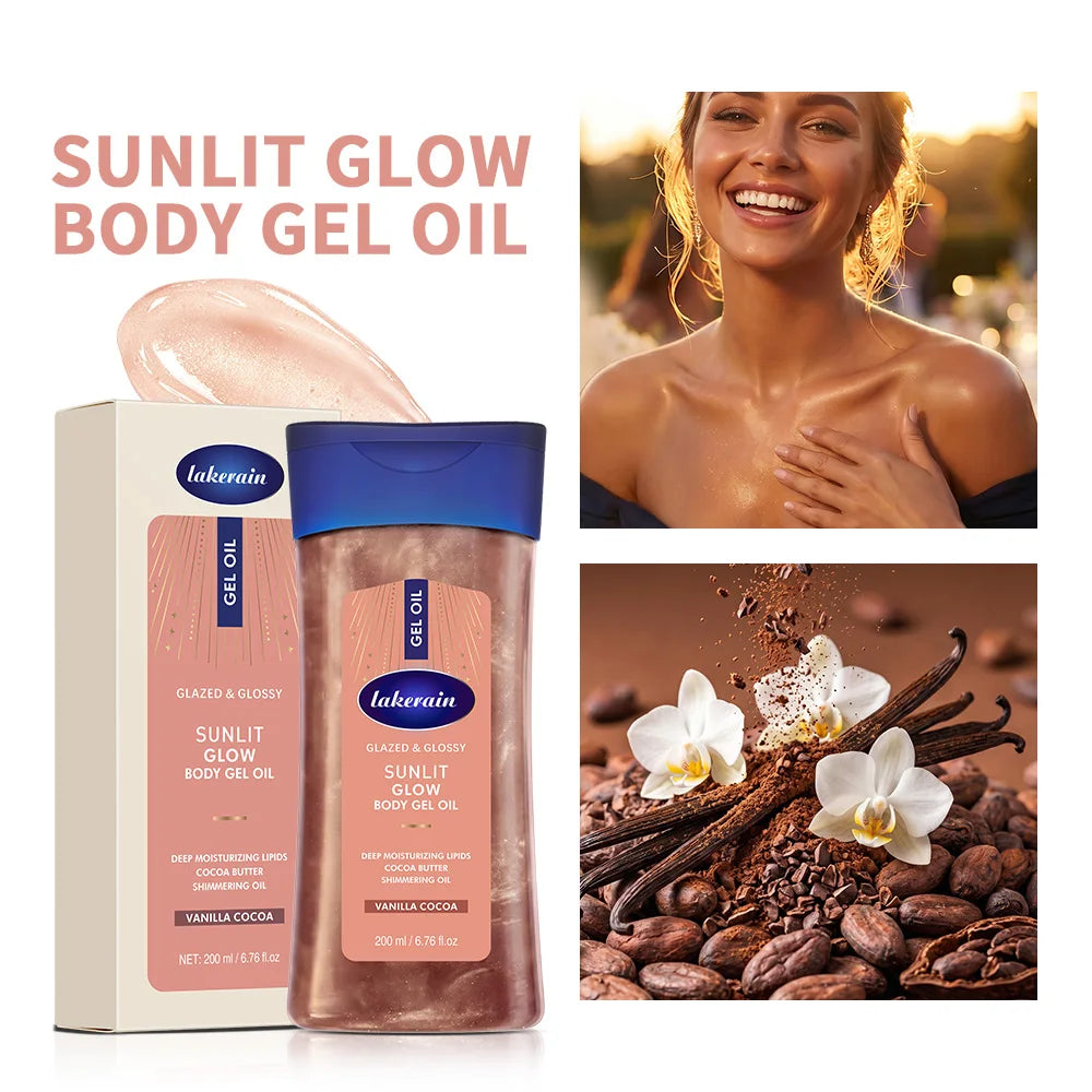 Hydrating Shimmer Body Glow Oil with Vanilla and Cocoa