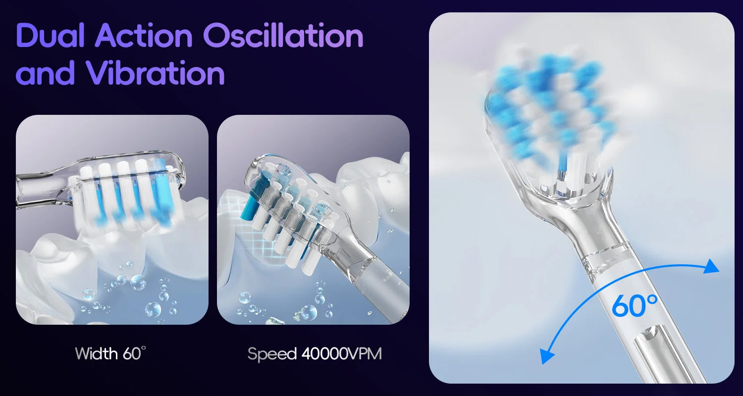 Portable Oral Irrigator and Electric Toothbrush Dental Care Set - 14