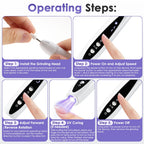 2-in-1 Cordless Electric Nail Drill and UV Curing Lamp