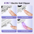 4-in-1 Electric Nail Clipper and Polisher Set