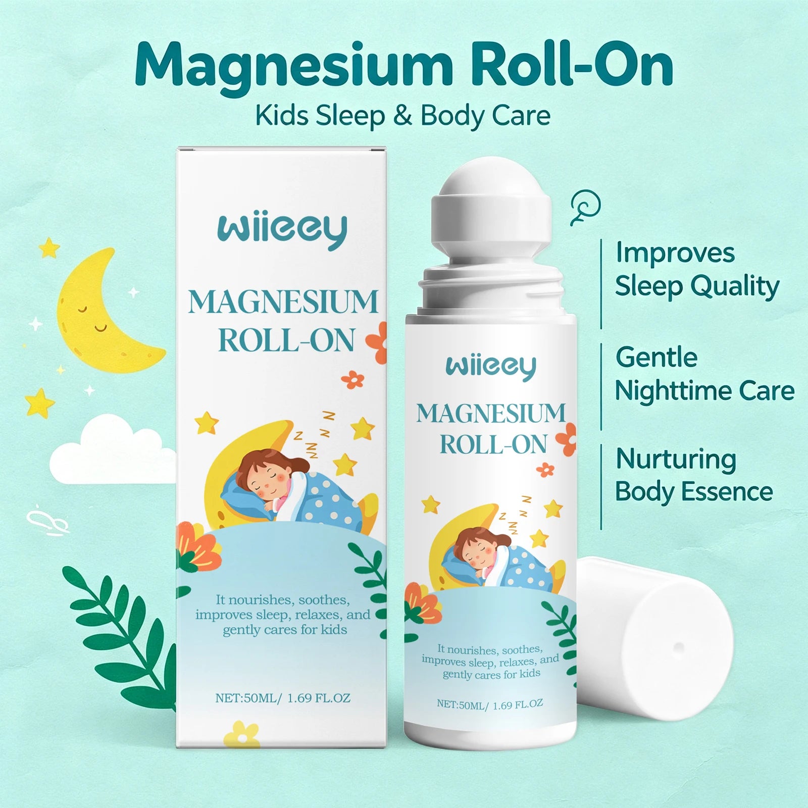 Magnesium Roll-On for Kids Sleep and Relaxation - 2