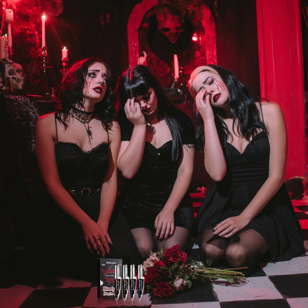 Long-Lasting Bloody Lip Stain for Halloween and Gothic Makeup - 14