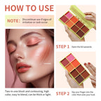 8-Color Cream Blush and Face Contouring Palette