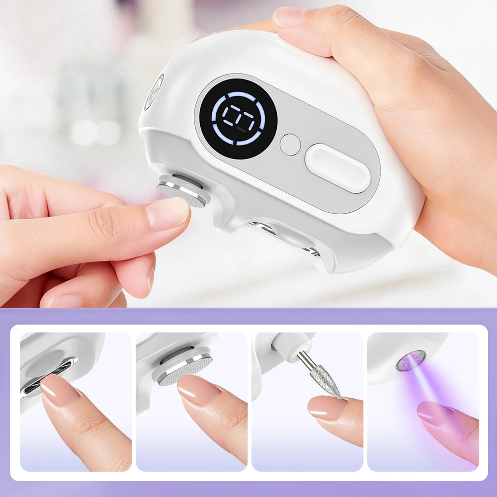 4-in-1 Electric Nail Clipper and Polisher Set - 7