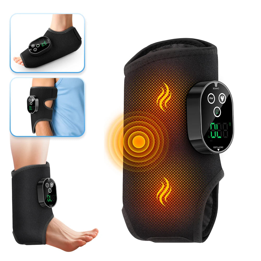 Heated Vibration Ankle and Calf Massage Wrap - 17