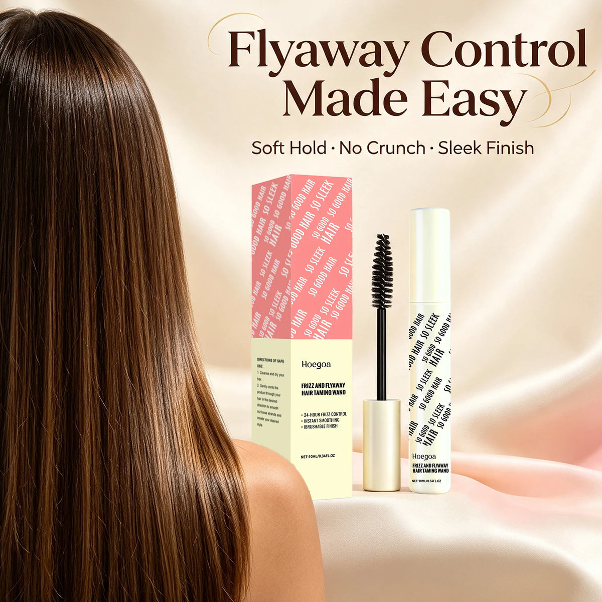 Anti-Frizz Hair Finishing Wand for Sleek Flyaway Control