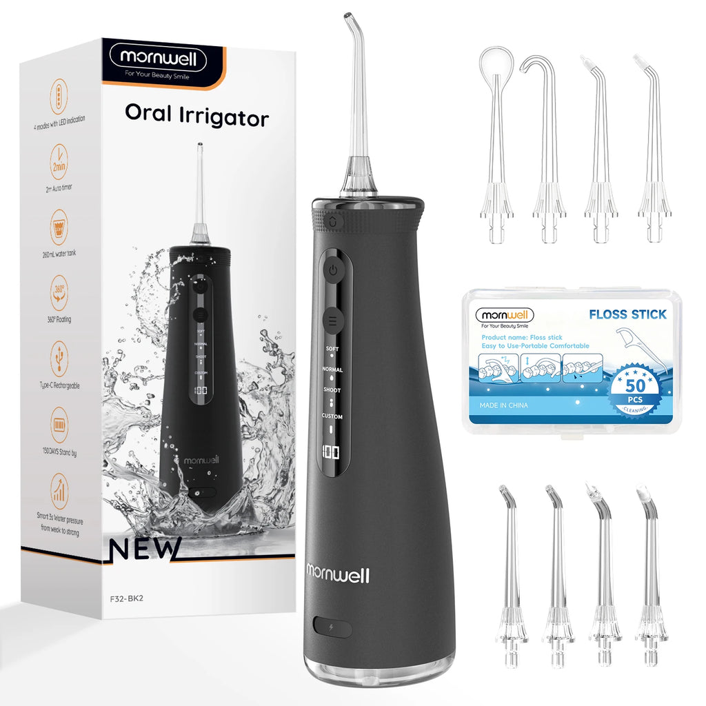 Portable Cordless Water Flosser for Teeth and Braces