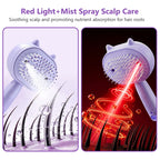 Electric Mist Spray Scalp Massaging Hair Brush