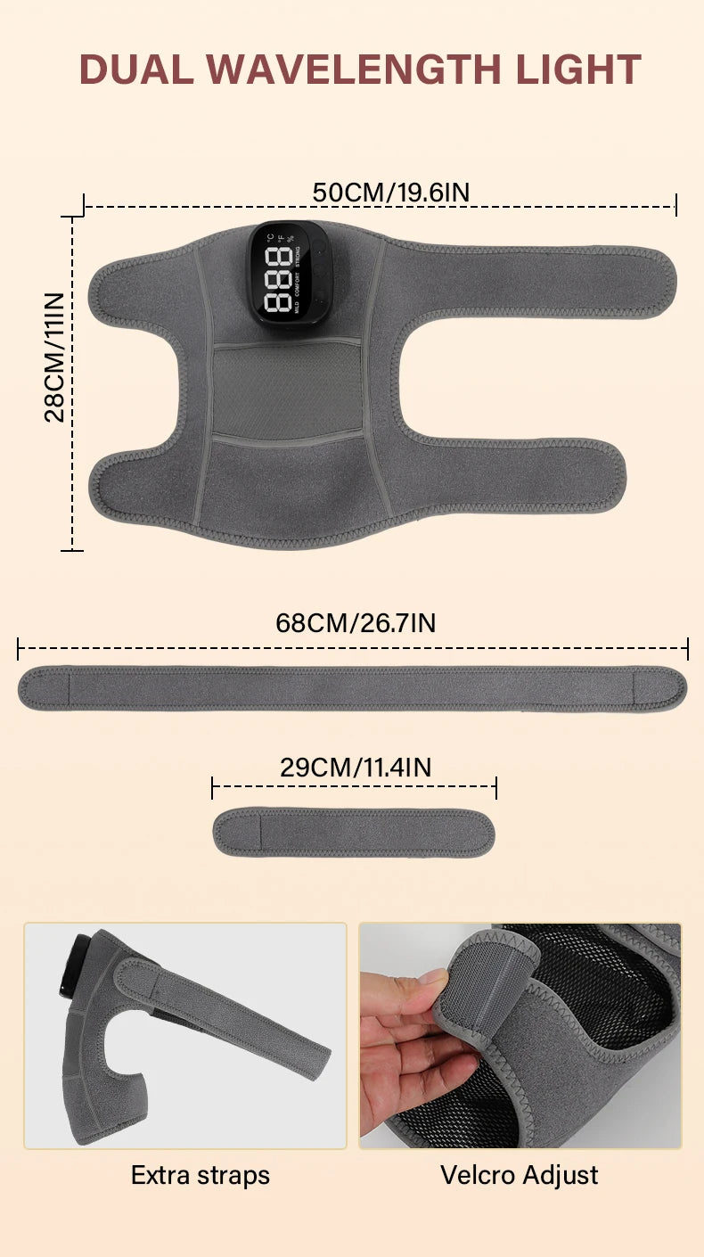 3-in-1 Cordless Vibration Knee and Joint Massager - 13