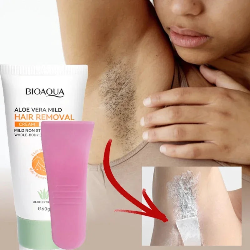 Painless Gentle Hair Removal Cream for Sensitive Skin