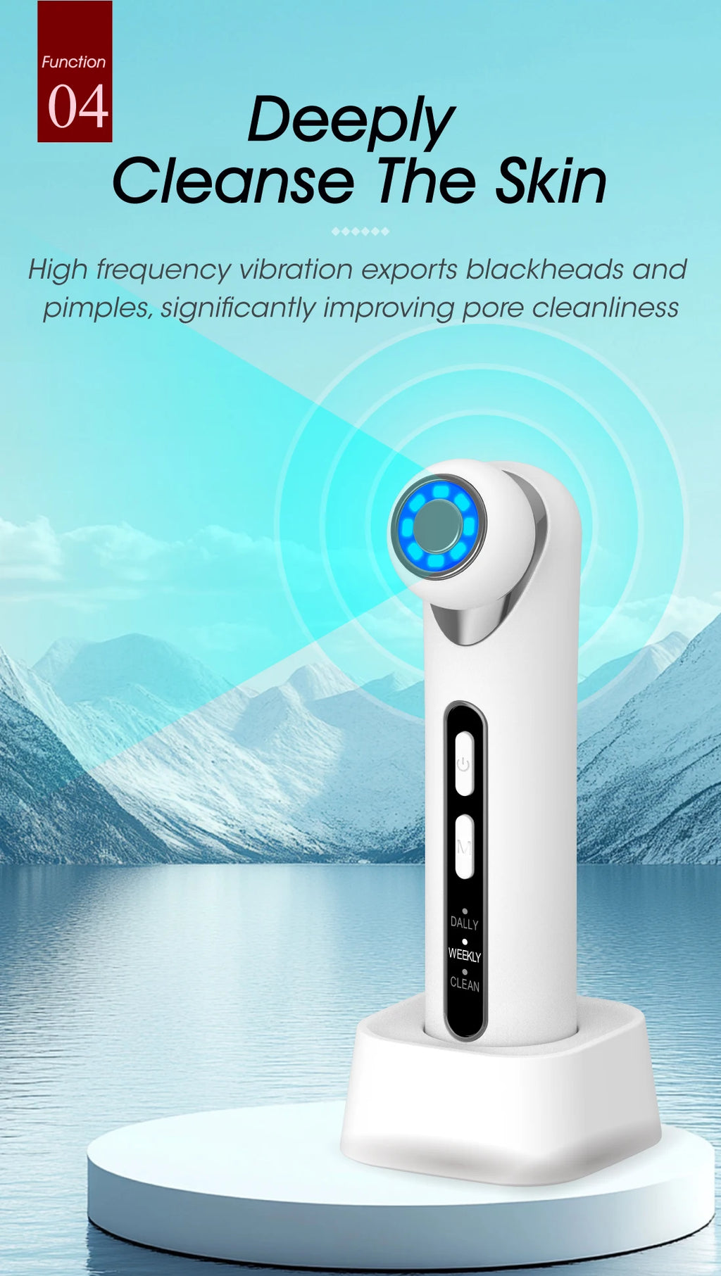3-in-1 LED Photon Eye Facial Massager for Puffiness and Dark Circles