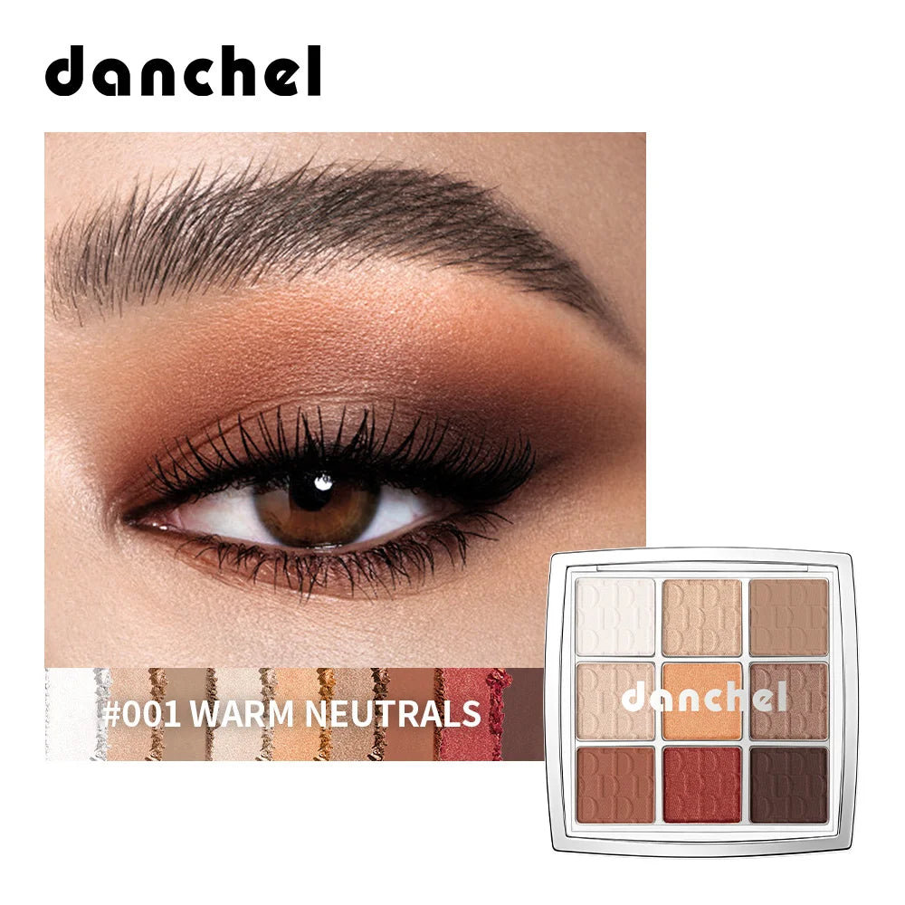 9-Color Professional Matte and Shimmer Eyeshadow Palette