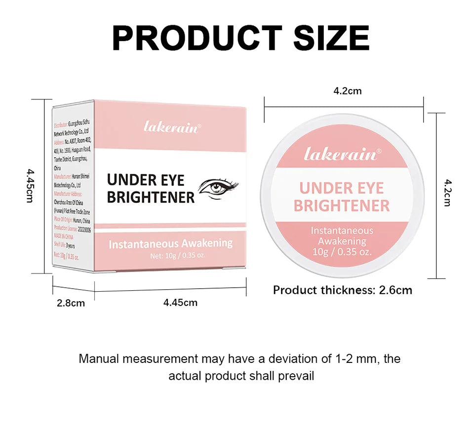 Hydrating Under Eye Brightener Concealer Cream for Dark Circles