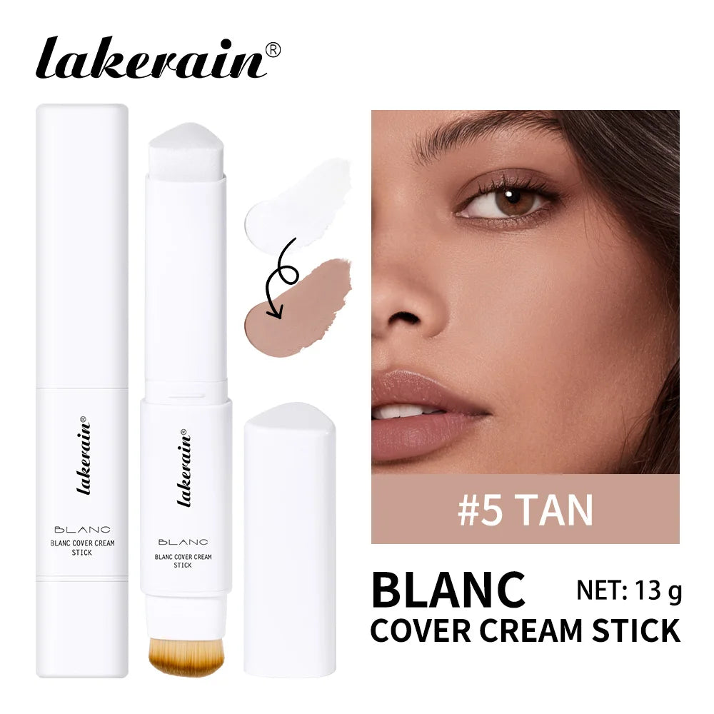 Color-Adapting Foundation Stick with Built-in Blending Brush