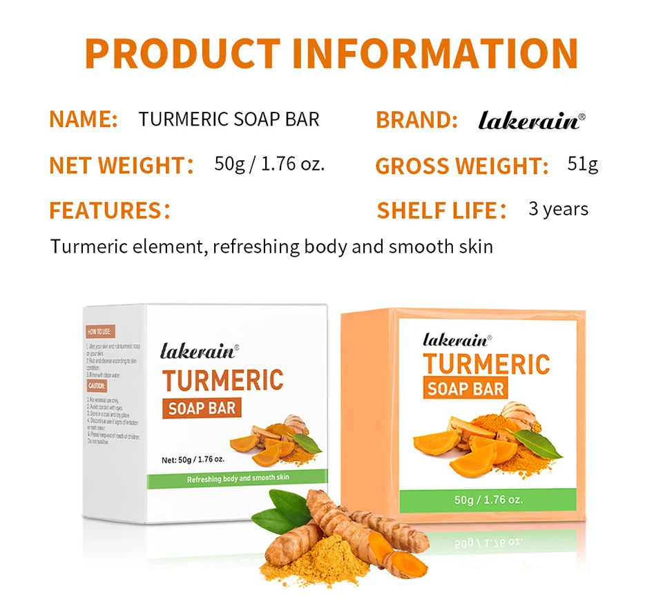 Brightening Turmeric Soap Bar for Face and Body