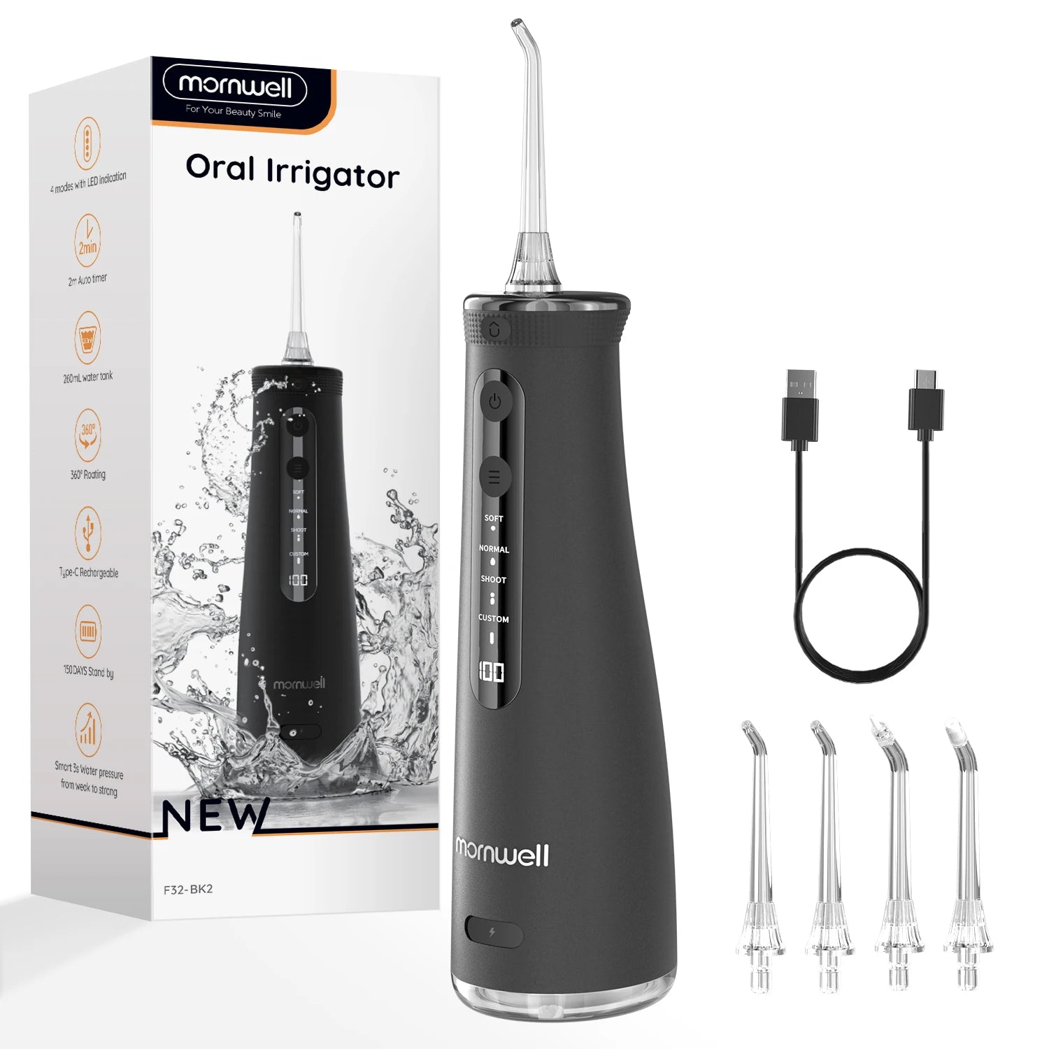Portable Cordless Water Flosser for Deep Teeth Cleaning - 22