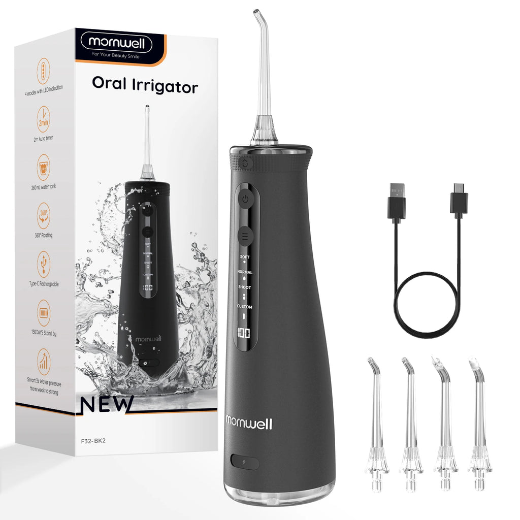 Portable Cordless Water Flosser for Teeth Cleaning