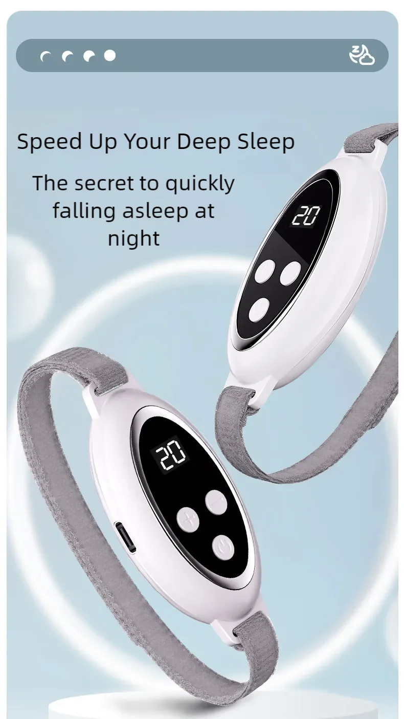 Microcurrent Sleep Aid and Anxiety Relief Device
