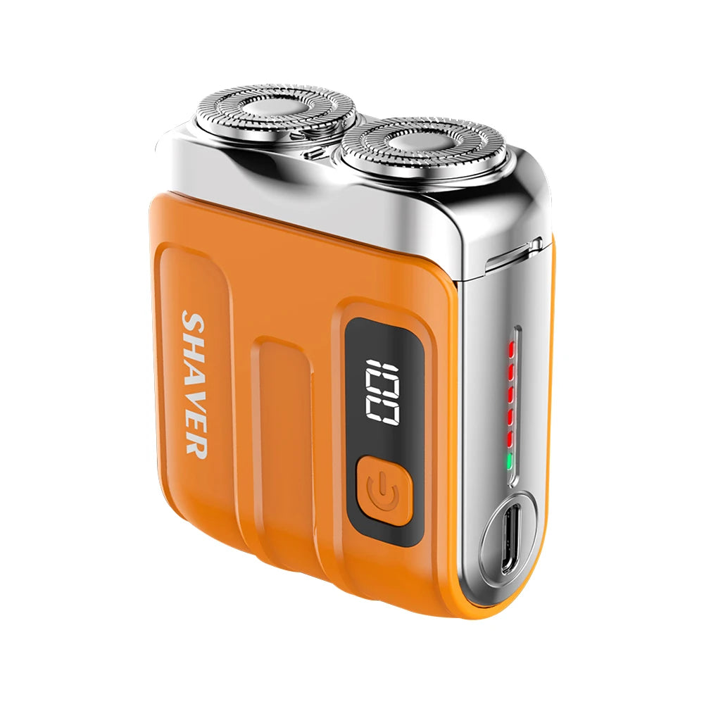 Portable Mini Electric Shaver with Digital Display