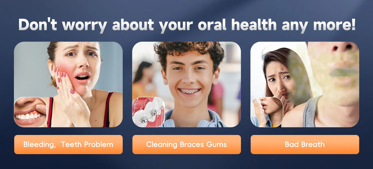 Portable Cordless Water Flosser for Teeth and Braces