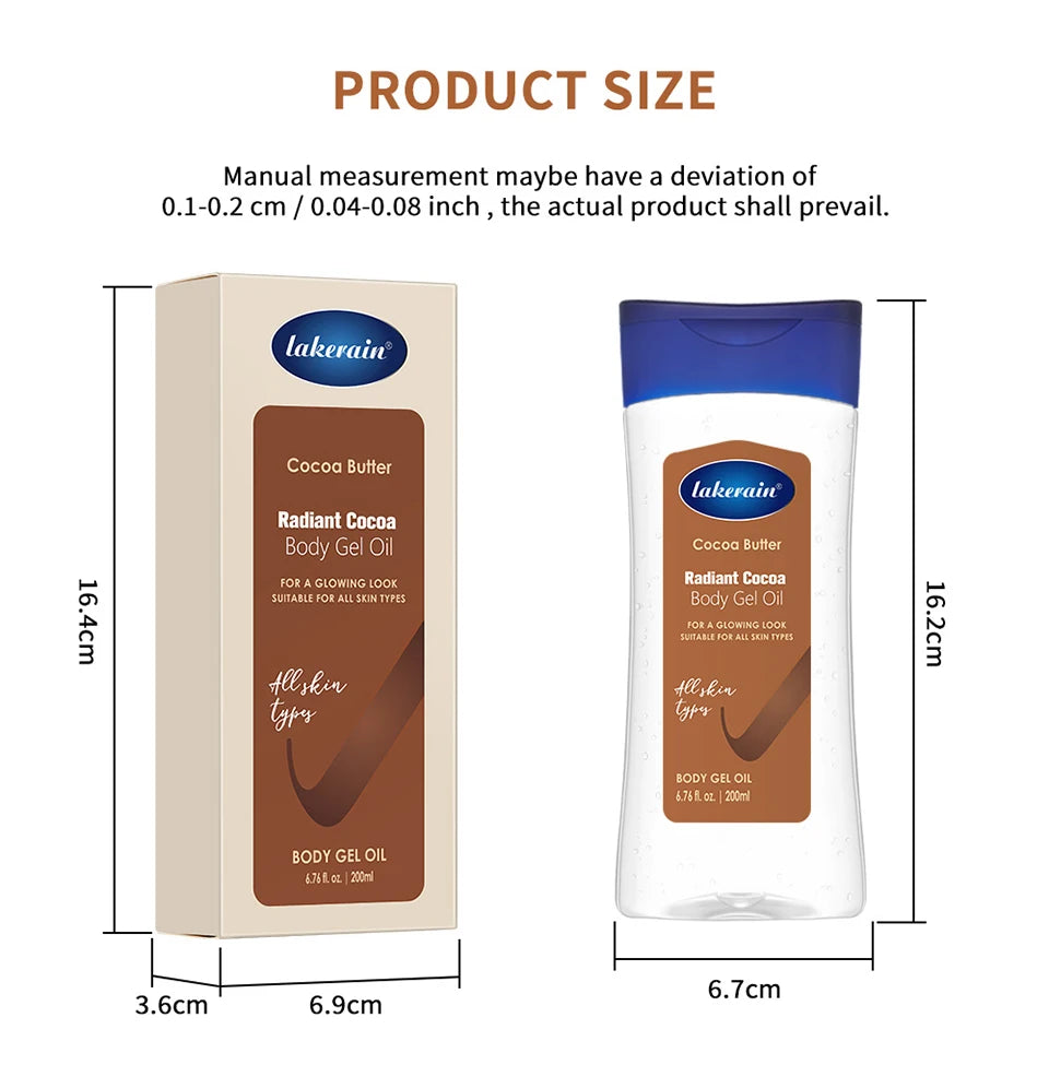 Radiant Cocoa Body Oil Gel for Deep Hydration and Glowing Skin - 16