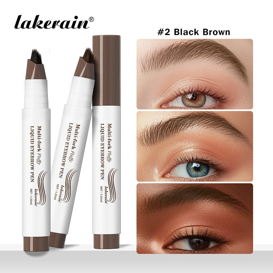 Waterproof Multi-Fork Liquid Eyebrow Pen