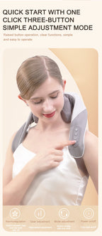 Wireless 6D Deep Tissue Neck and Shoulder Massager with Heat