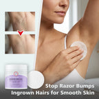 Exfoliating Ingrown Hair Treatment Pads for Razor Bumps