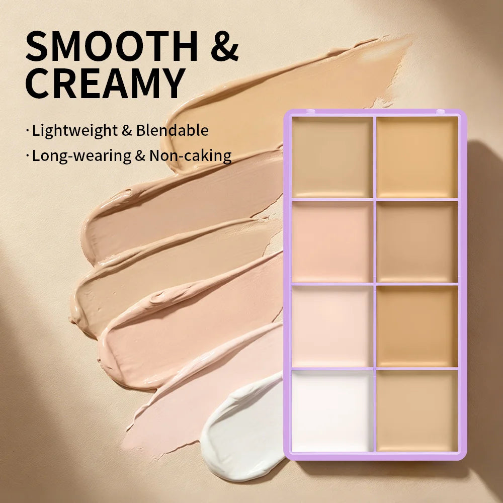 8-Shade Cream Concealer and Contour Palette