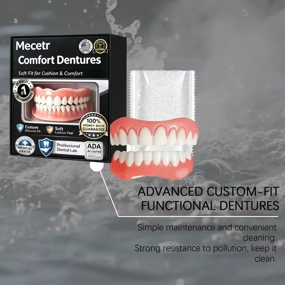 Adjustable Cosmetic Denture Set for Natural Smile