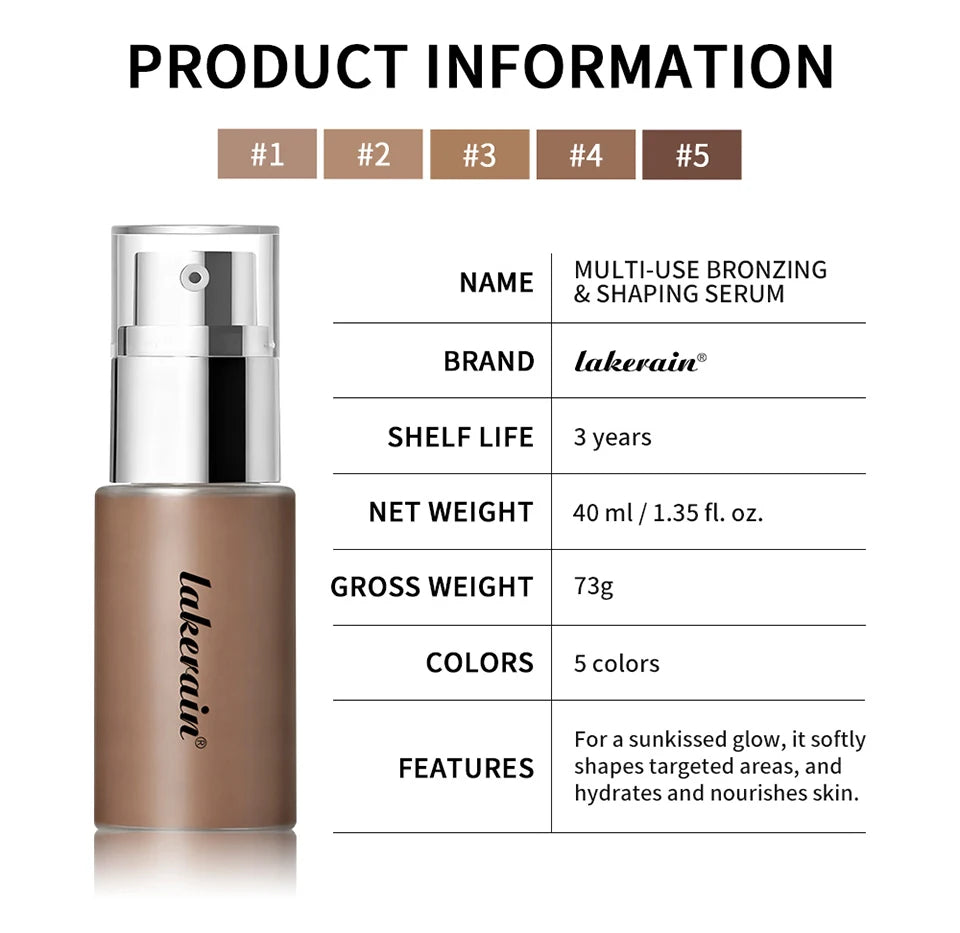 Multi-Use Hydrating Bronzing and Contouring Shaping Serum