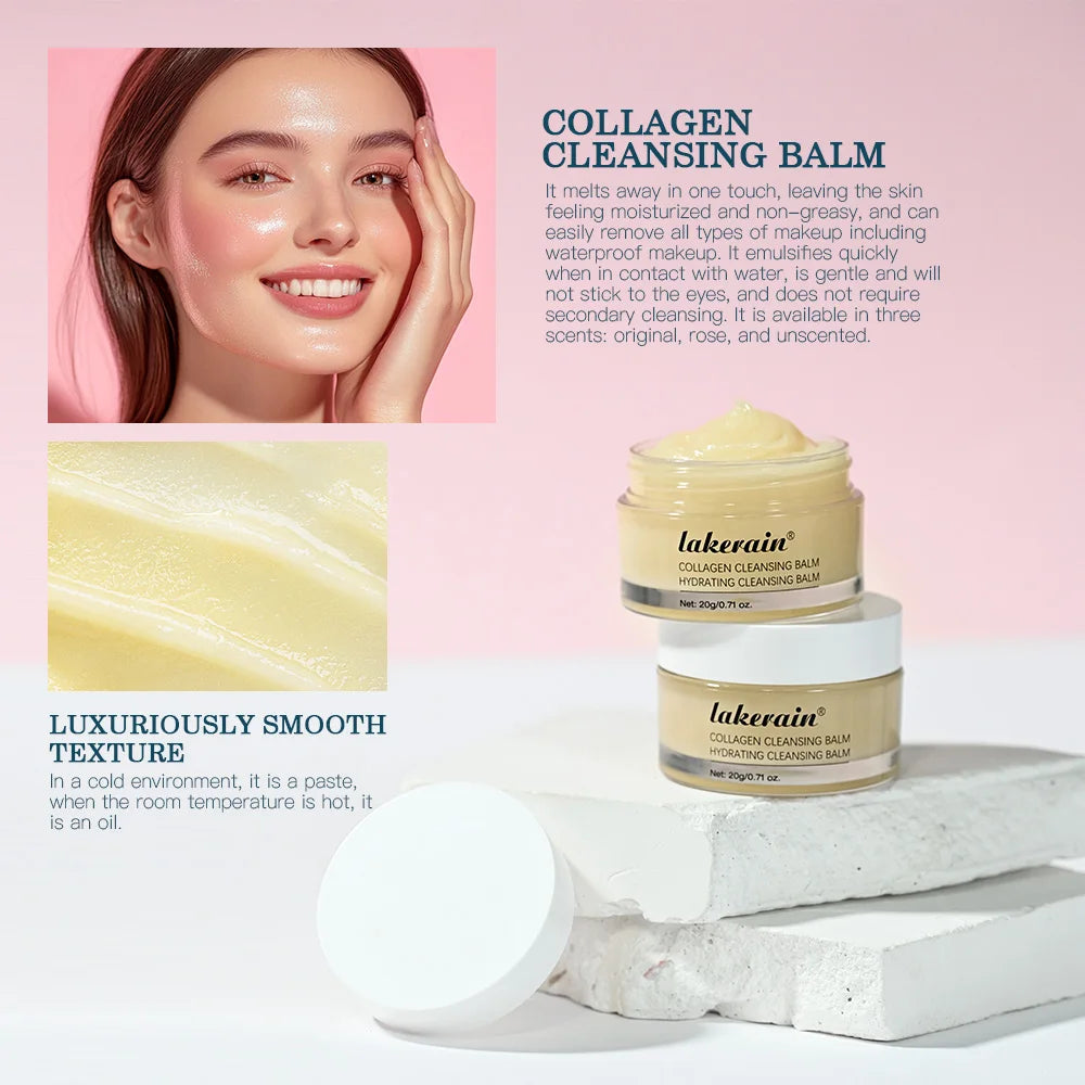 Collagen Hydrating Cleansing Balm for Deep Makeup Removal