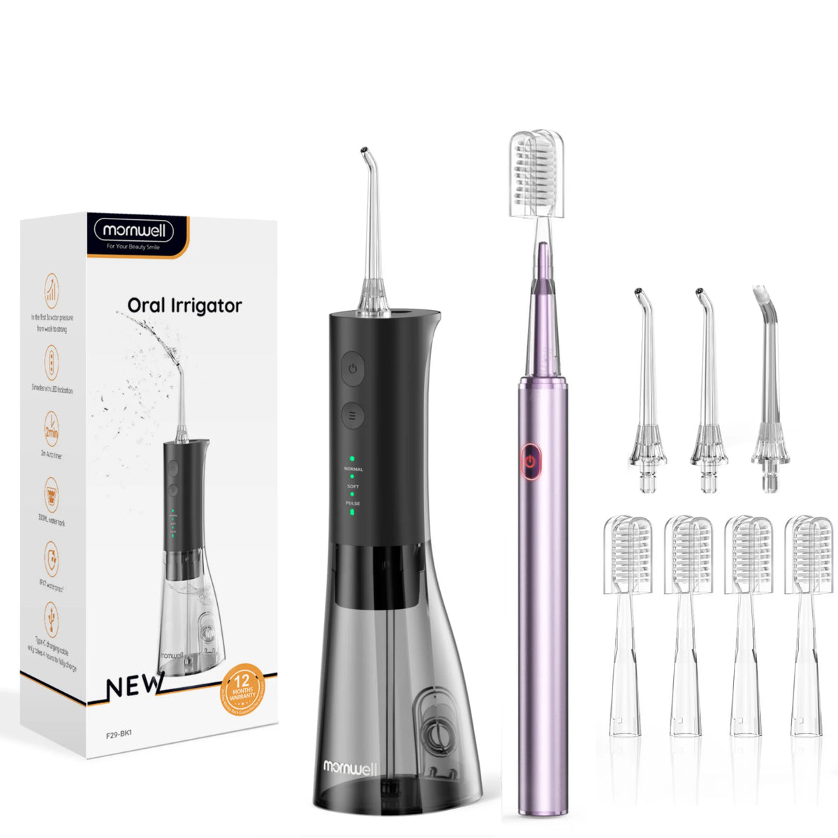 Electric Water Flosser and Sonic Toothbrush Oral Care Kit