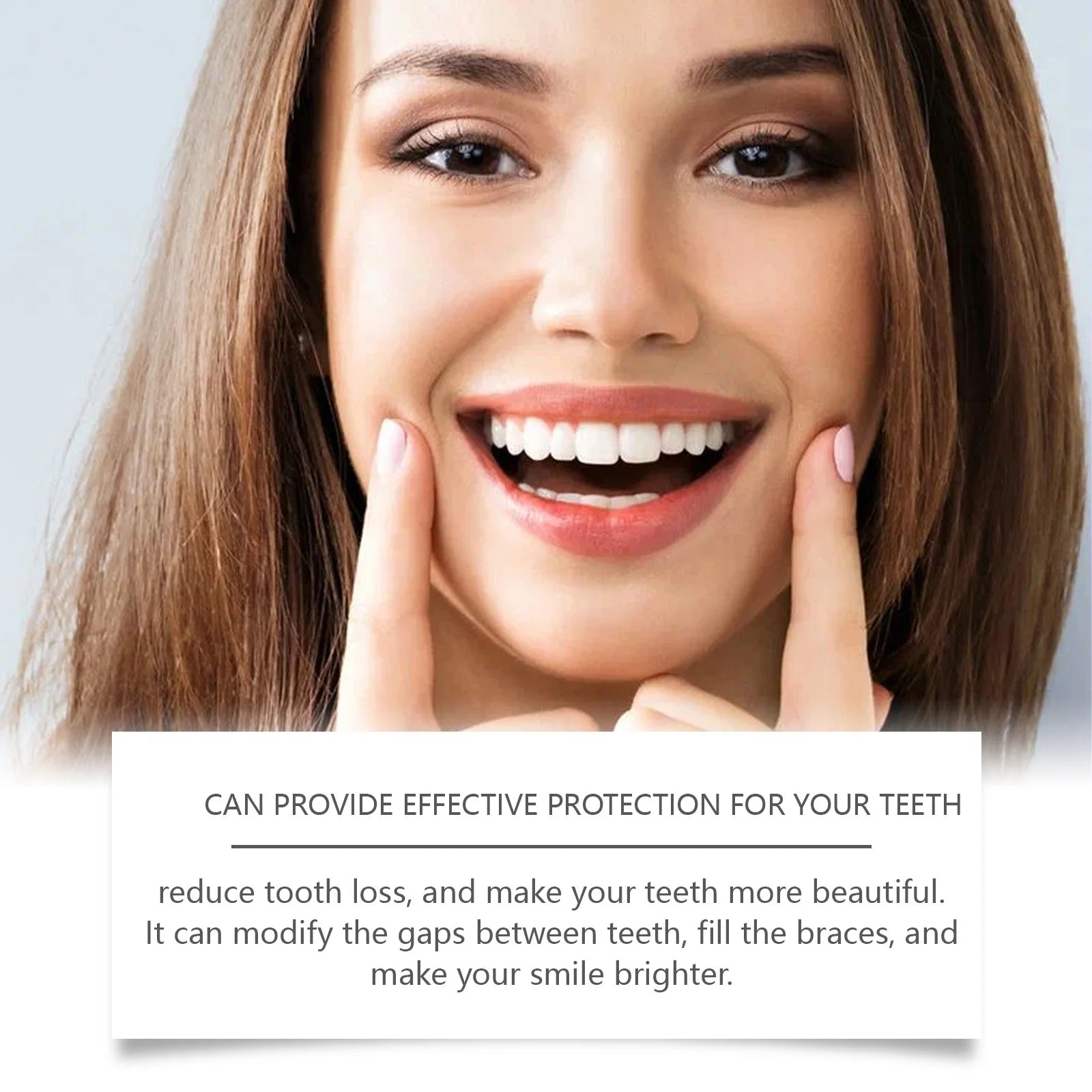 Flexible Silicone Cosmetic Denture Set for Temporary Smile Repair - 4